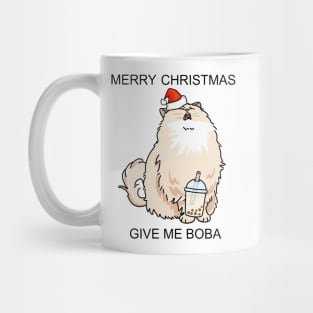 Merry Christmas! Cat Wants Boba! Mug